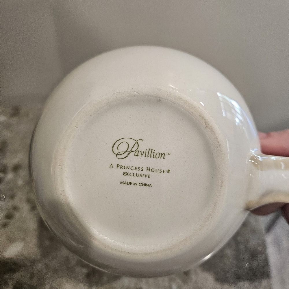 Princess House Stoneware Pavillion Ceramic Soup Mug 1326 w / Box - Picture 5 of 9